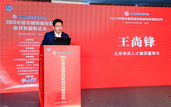 米乐M6 米乐举贤人才集团董事长王尚峰出席专精特新冠军服务平台新材料国际论坛(图4)