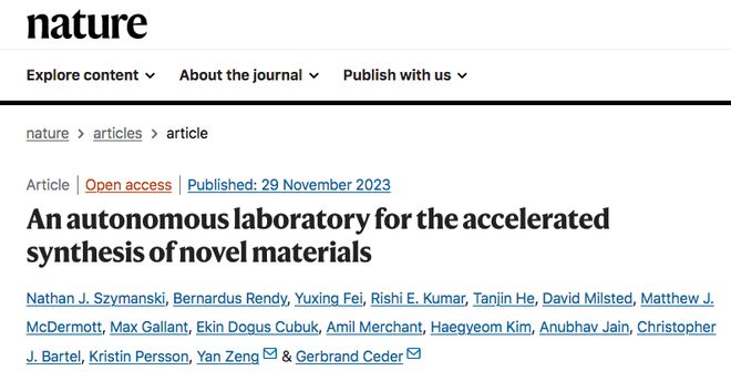 AI for Science前沿：加速合成新材料的自主实验室(图1)