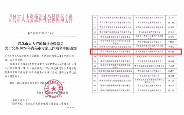 青岛市碳基纳米新材料专家工作站落户青岛黑猫(图1) 青岛市碳基纳米新材料专家工作站落户青岛黑猫(图1)